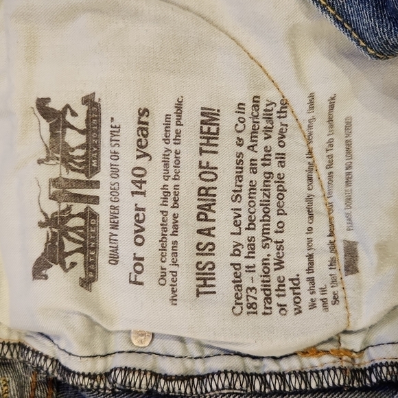 Levi's Original 550 Straight Leg Denim Jeans - Picture 11 of 12